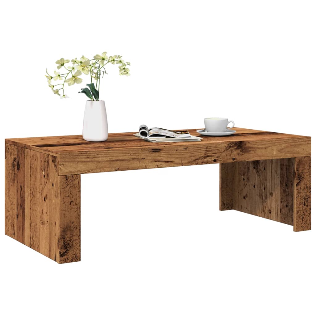 vidaXL Stolik kawowy, kolor starego drewna, 102x50x35 cm