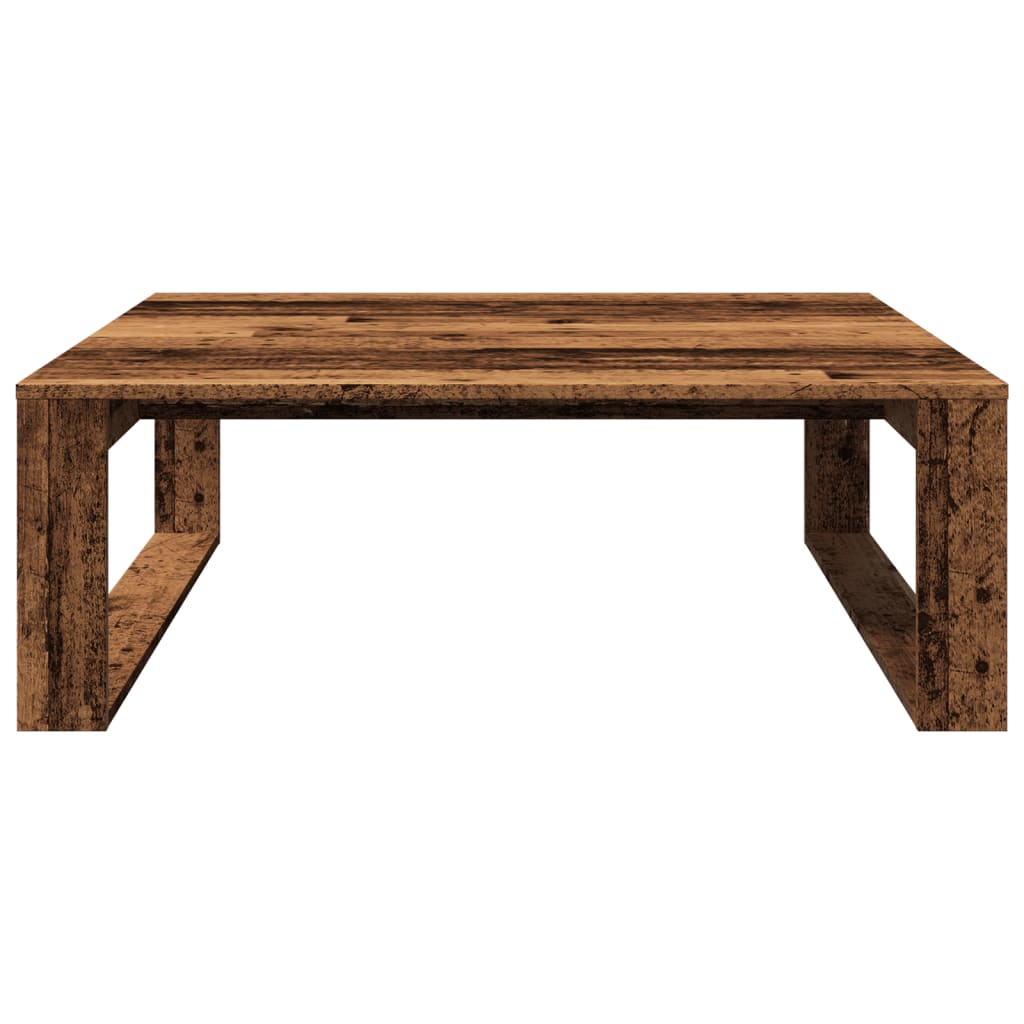 vidaXL Stolik kawowy, kolor starego drewna, 100x100x35 cm