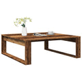 vidaXL Stolik kawowy, kolor starego drewna, 100x100x35 cm