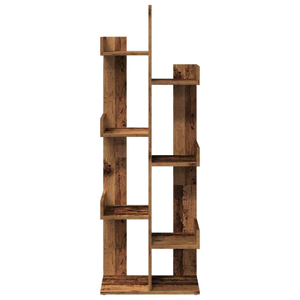vidaXL Regał na książki, stare drewno 48x25,5x140 cm