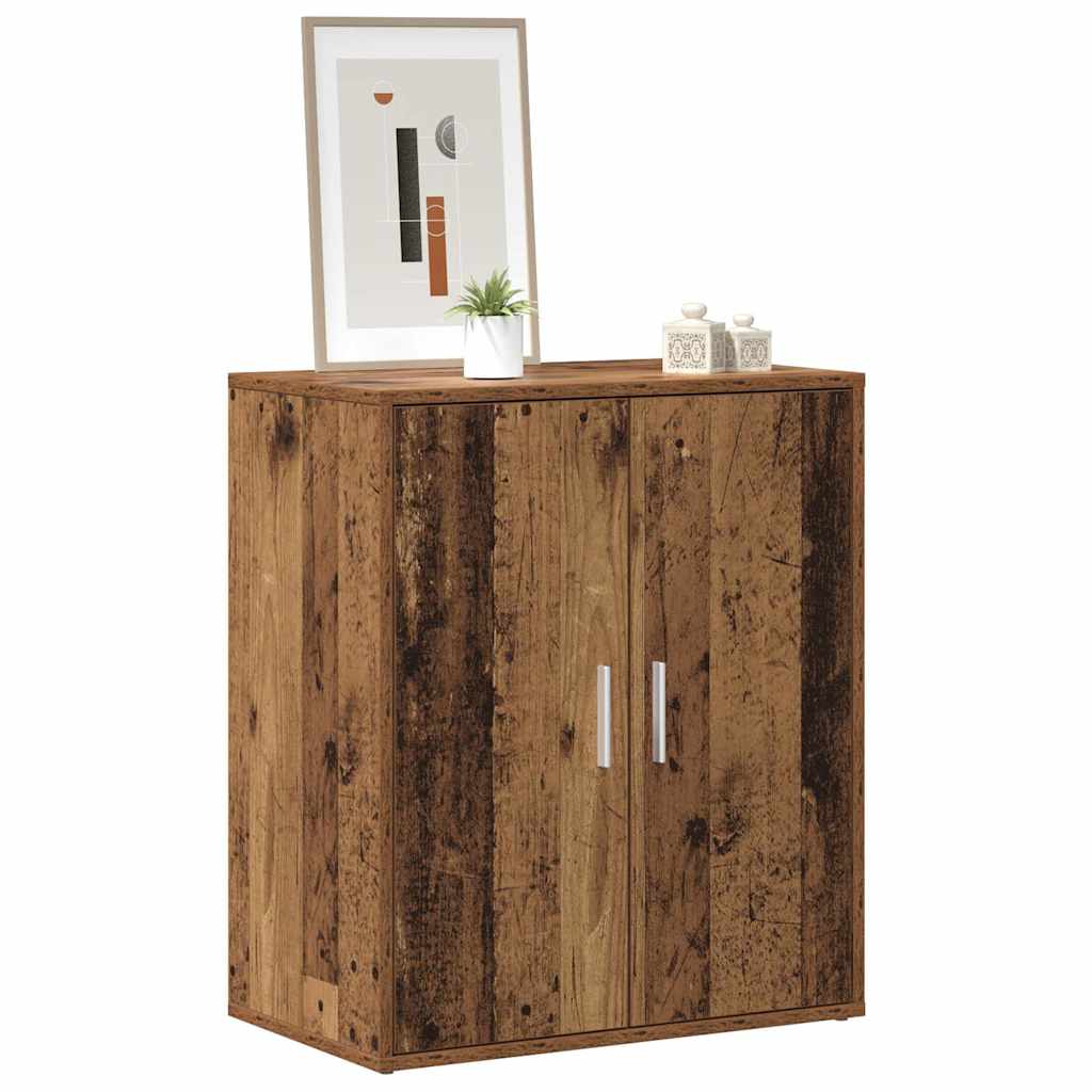 vidaXL Szafka na buty, czarna, 60x35x70 cm, materiał drewnopochodny