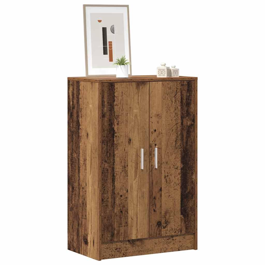 vidaXL Szafka na buty, stare drewno, 60x35x92 cm