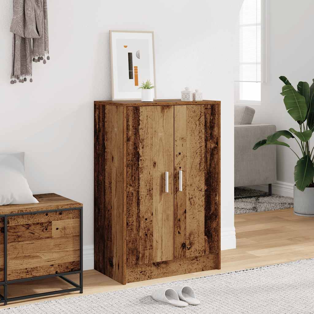 vidaXL Szafka na buty, stare drewno, 60x35x92 cm