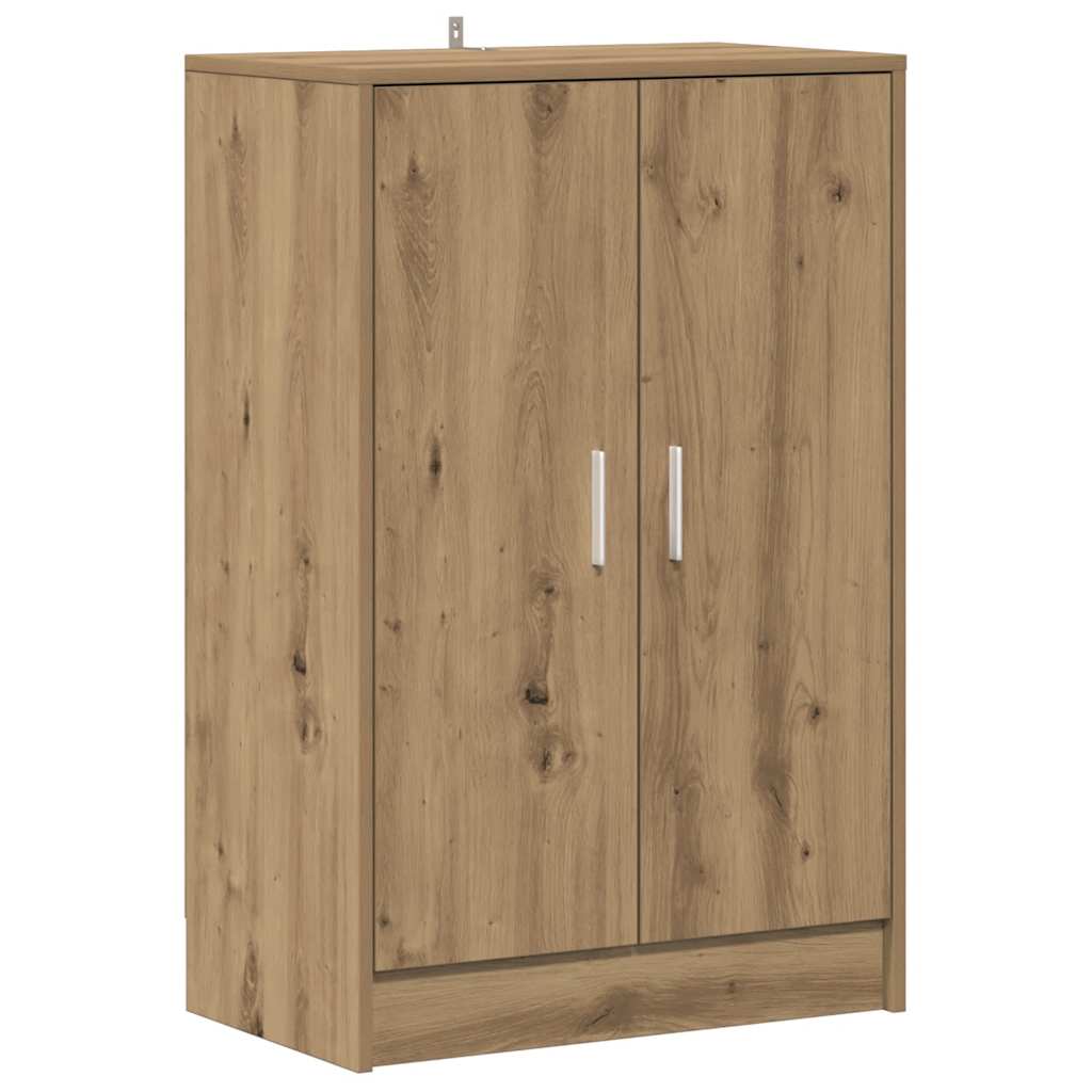 vidaXL Szafka na buty, dąb artisan 60x35x92 cm materiał drewnopochodny