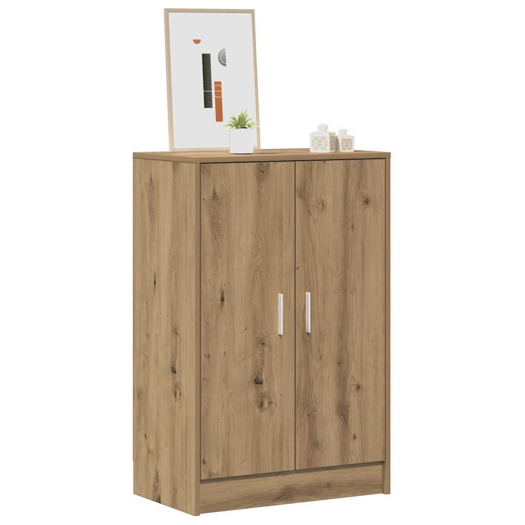 vidaXL Szafka na buty, dąb artisan 60x35x92 cm materiał drewnopochodny