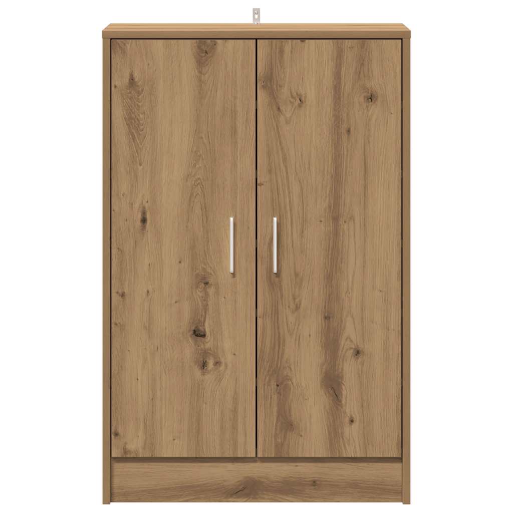 vidaXL Szafka na buty, dąb artisan 60x35x92 cm materiał drewnopochodny