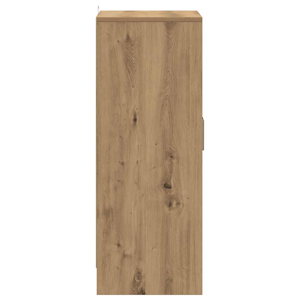 vidaXL Szafka na buty, dąb artisan 60x35x92 cm materiał drewnopochodny