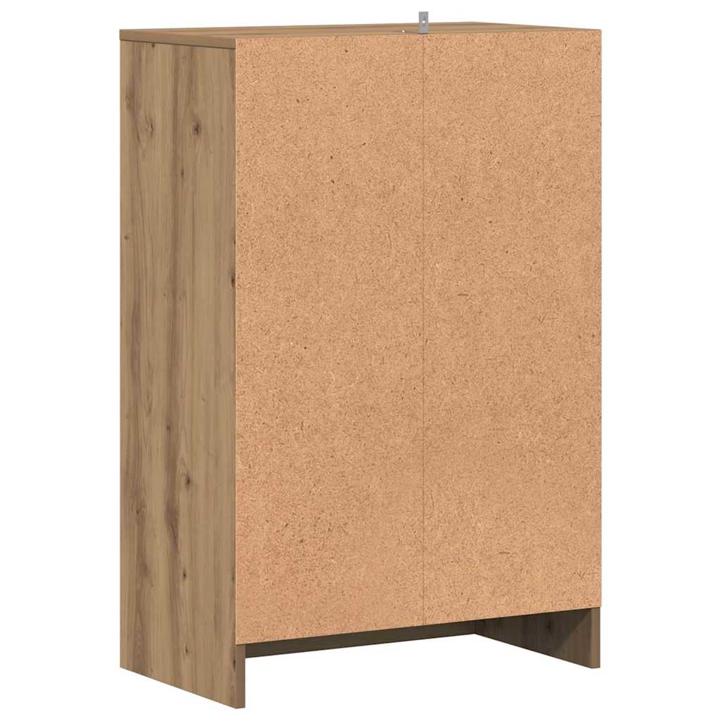 vidaXL Szafka na buty, dąb artisan 60x35x92 cm materiał drewnopochodny