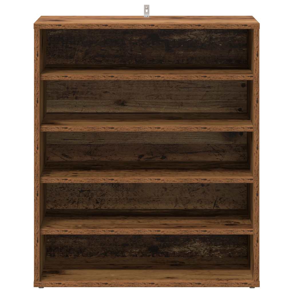 vidaXL Szafka na buty, stare drewno 60x35x70cm materiał drewnopochodny