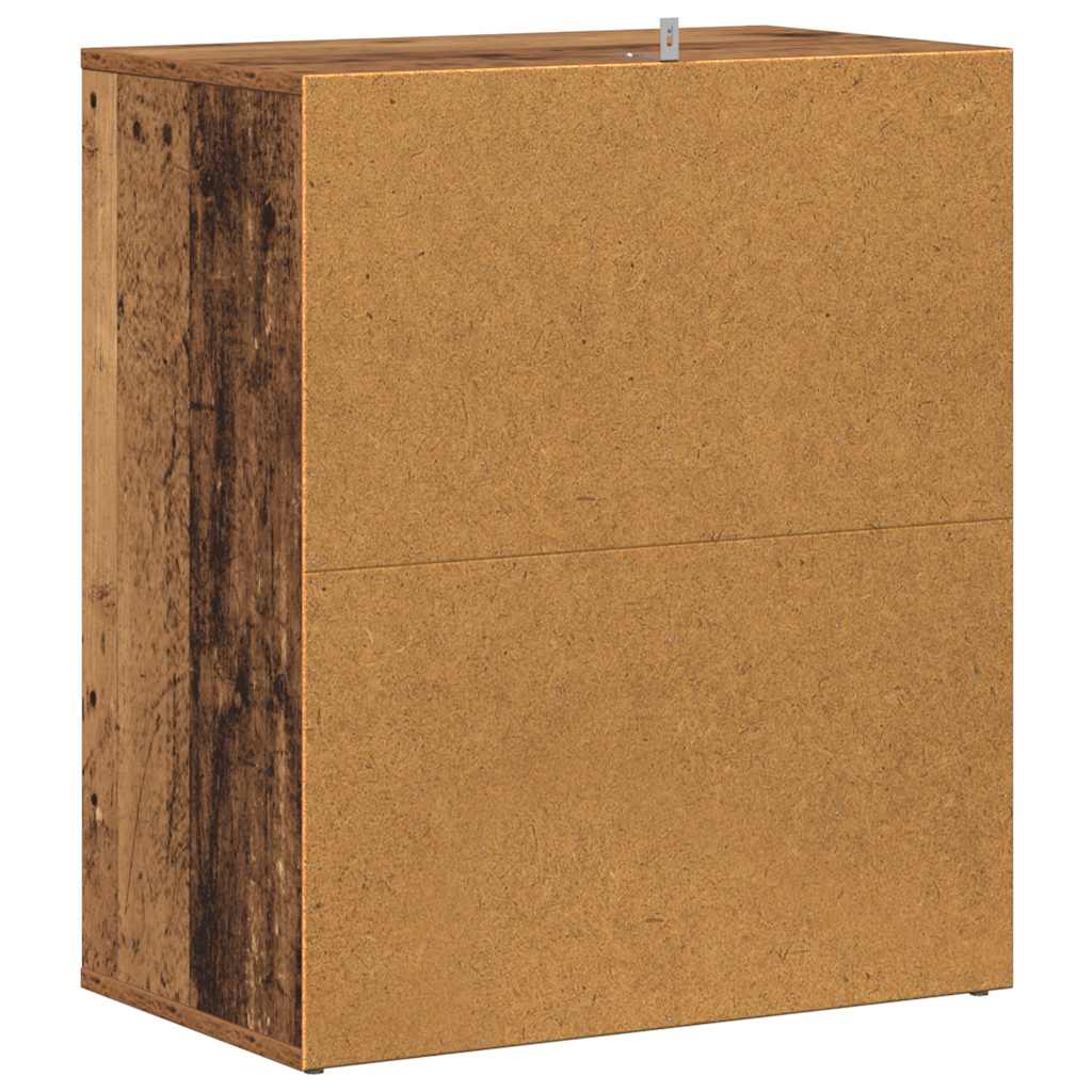 vidaXL Szafka na buty, stare drewno 60x35x70cm materiał drewnopochodny