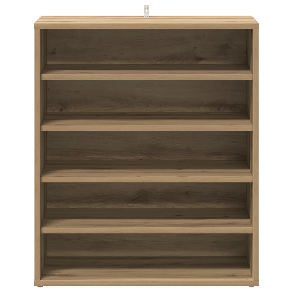 vidaXL Szafka na buty, dąb artisan 60x35x70 cm materiał drewnopochodny