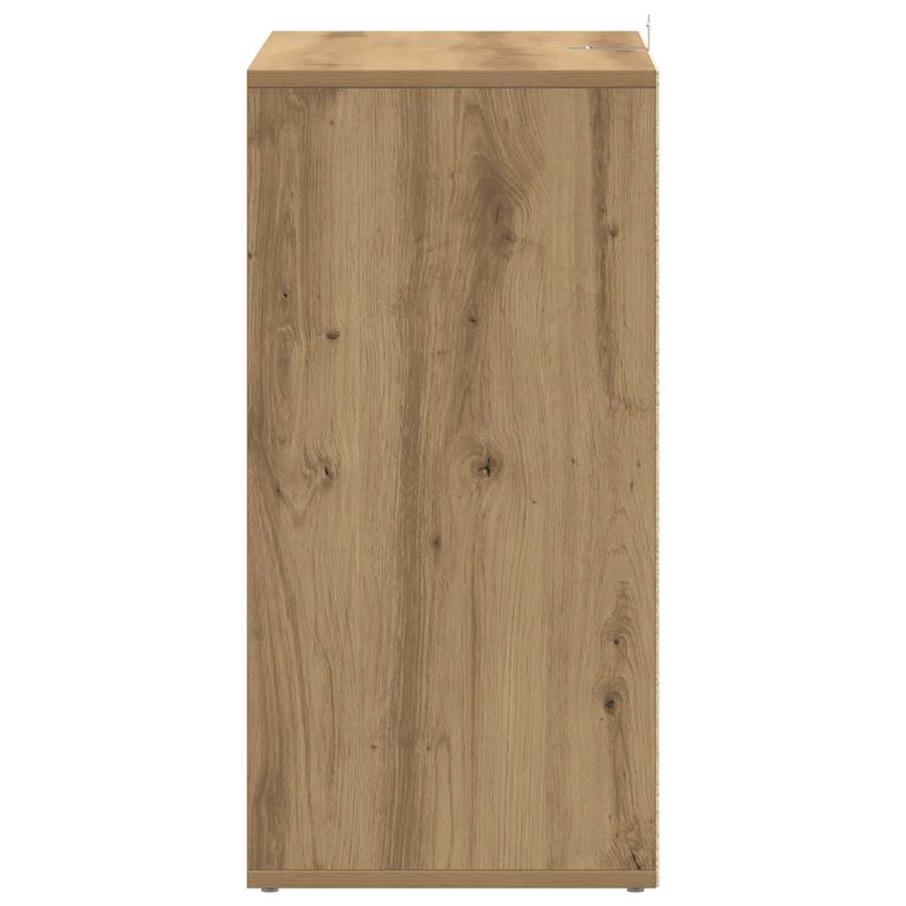 vidaXL Szafka na buty, dąb artisan 60x35x70 cm materiał drewnopochodny