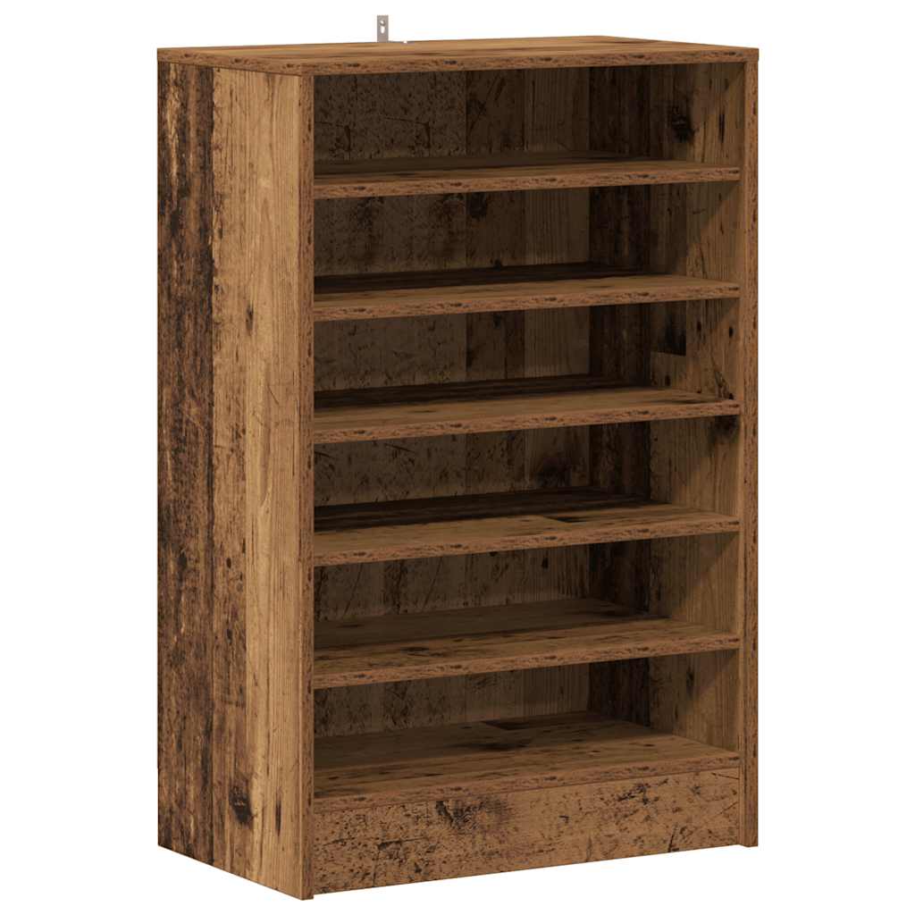 vidaXL Szafka na buty, stare drewno, 60x35x92 cm