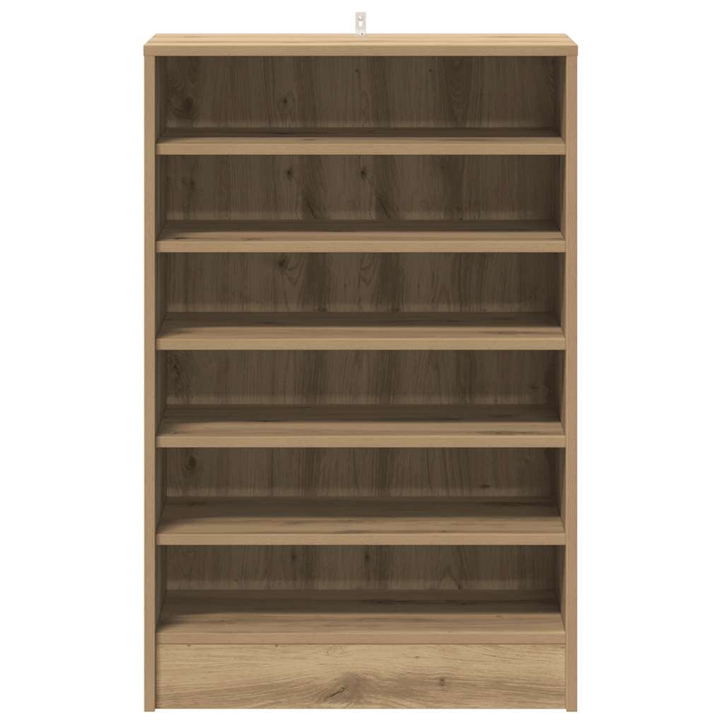 vidaXL Szafka na buty, dąb artisan 60x35x92 cm materiał drewnopochodny