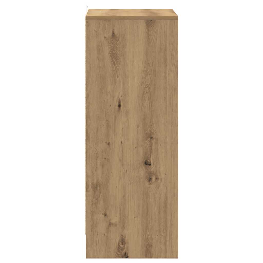 vidaXL Szafka na buty, dąb artisan 60x35x92 cm materiał drewnopochodny