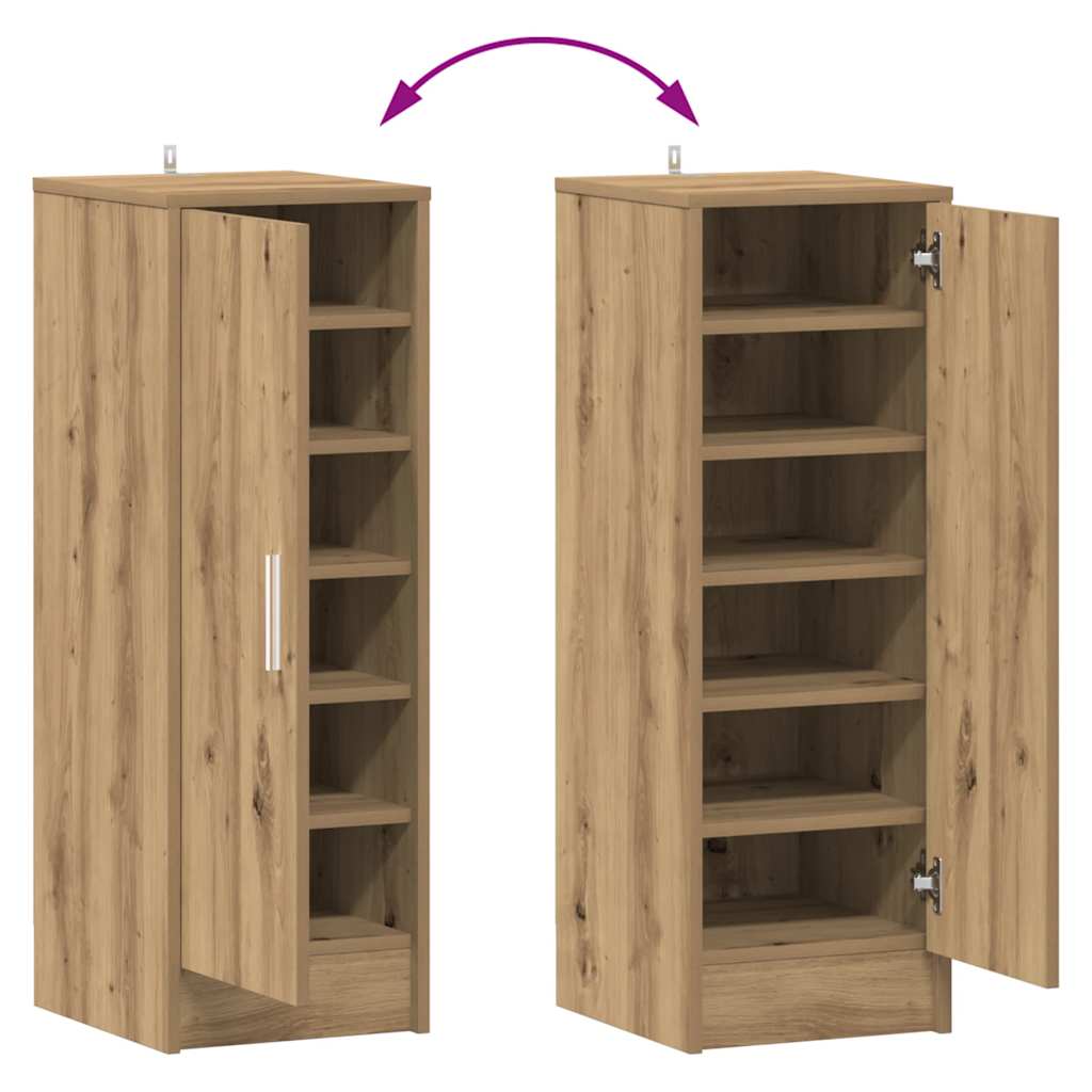 vidaXL Szafka na buty, stare drewno, 32x35x92 cm