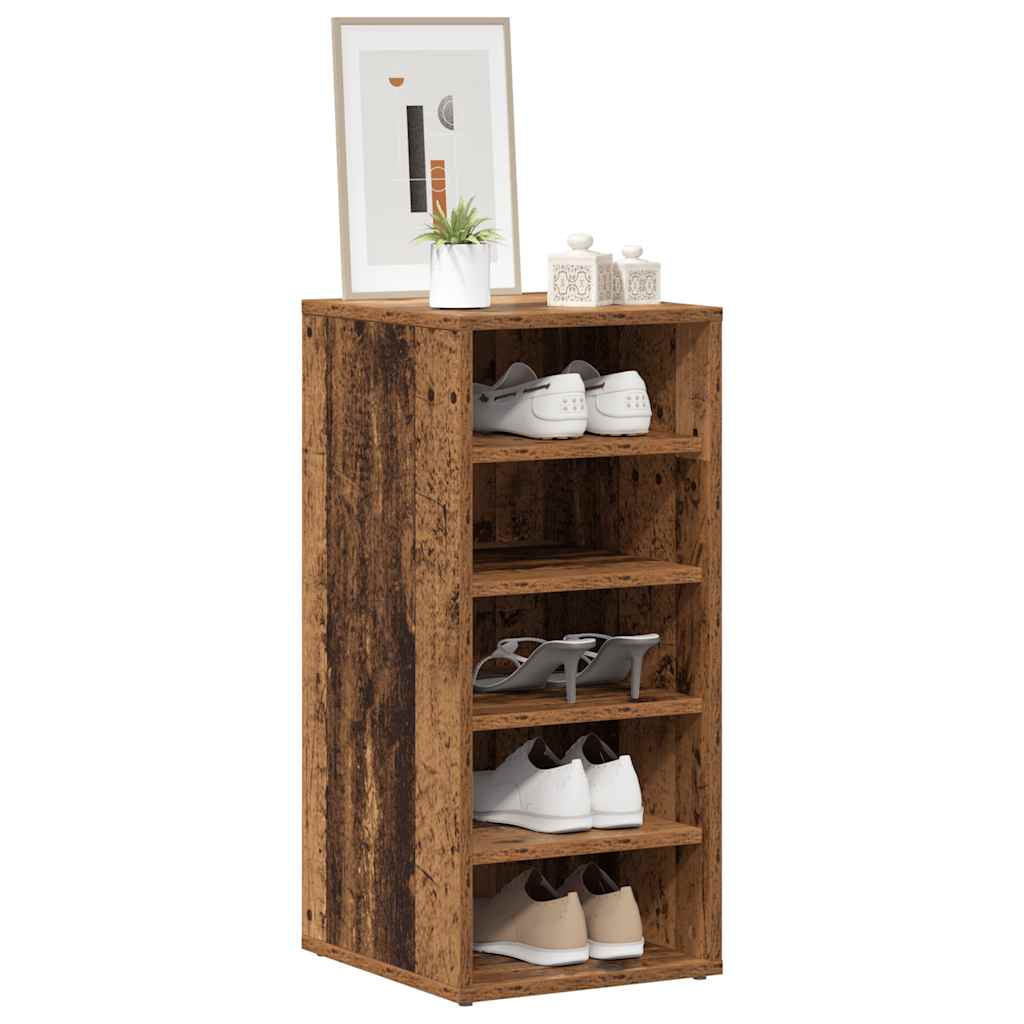 vidaXL Szafki na buty, 2 szt., stare drewno, 32x35x70cm, płyta wiórowa