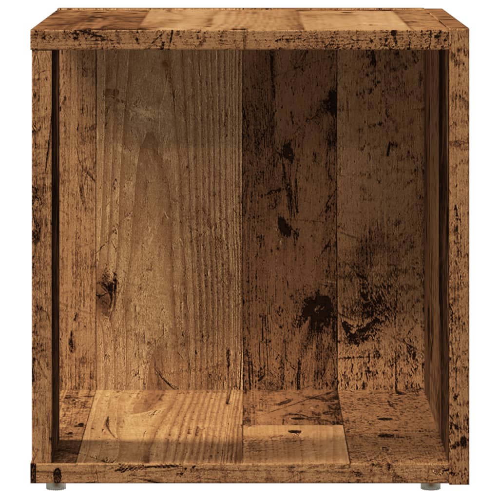 vidaXL Stolik boczny, kolor starego drewna, 33x33x34 cm