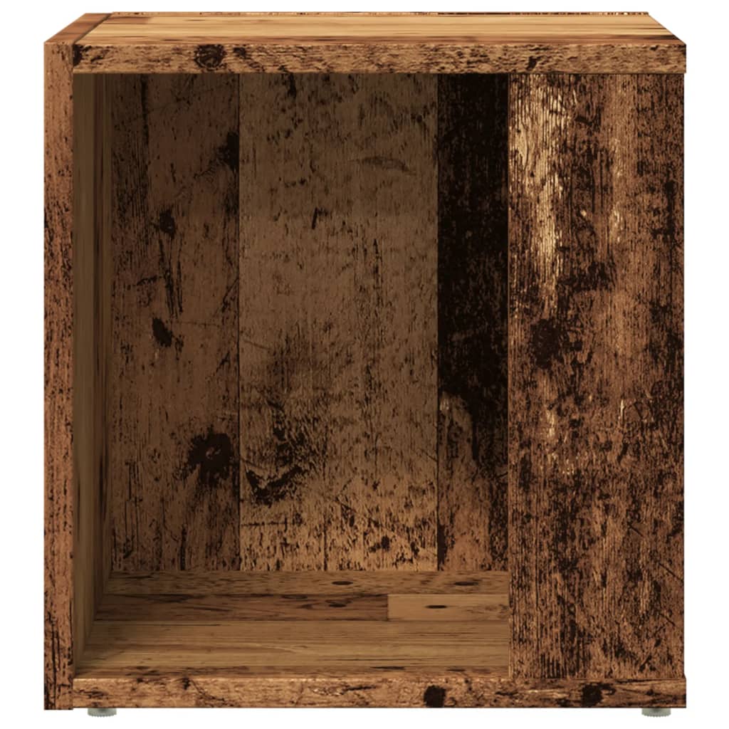 vidaXL Stolik boczny, kolor starego drewna, 33x33x34 cm