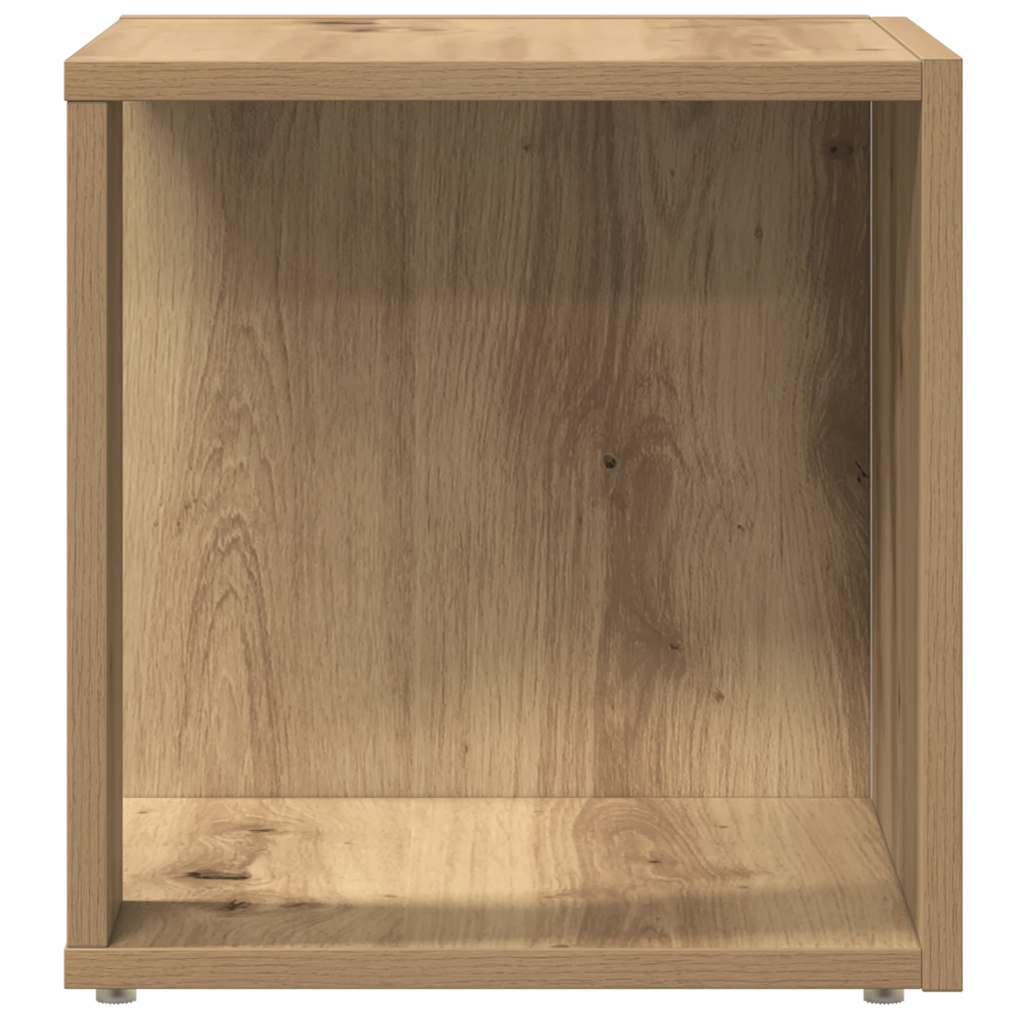 vidaXL Stolik boczny, dąb artisan, 33x33x34 cm materiał drewnopochodny