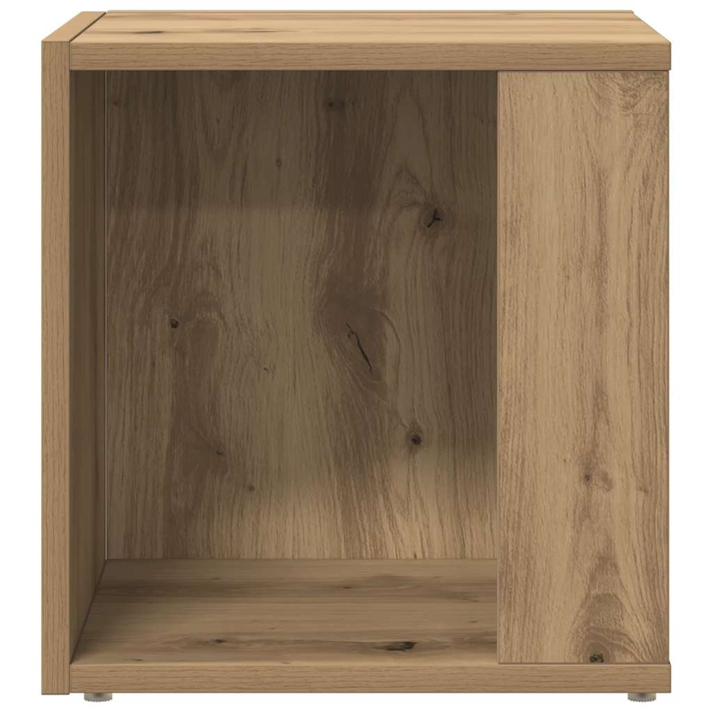 vidaXL Stolik boczny, dąb artisan, 33x33x34 cm materiał drewnopochodny