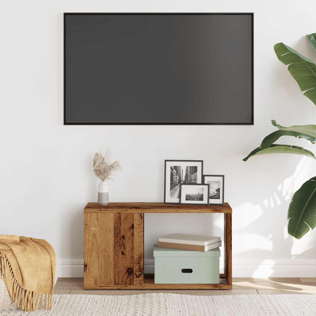 vidaXL Szafka pod TV, stare drewno, 60x24x32 cm