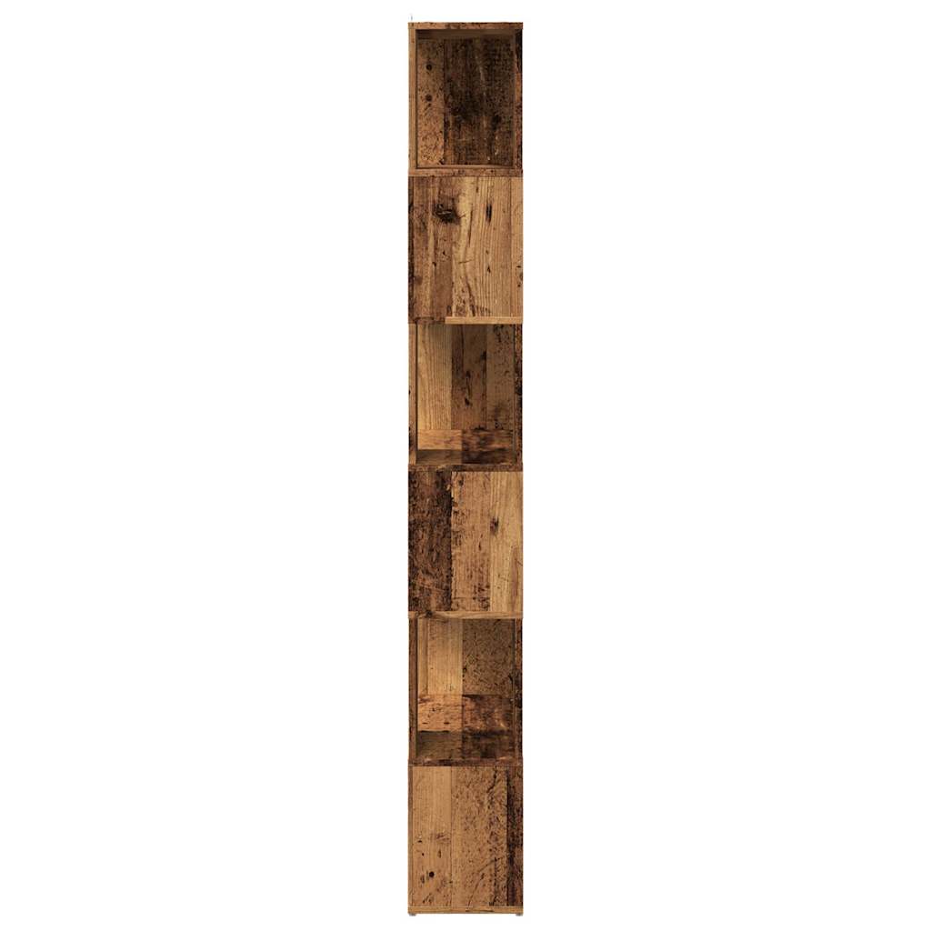 vidaXL Regał na książki/przegroda, stare drewno, 60x24x186 cm
