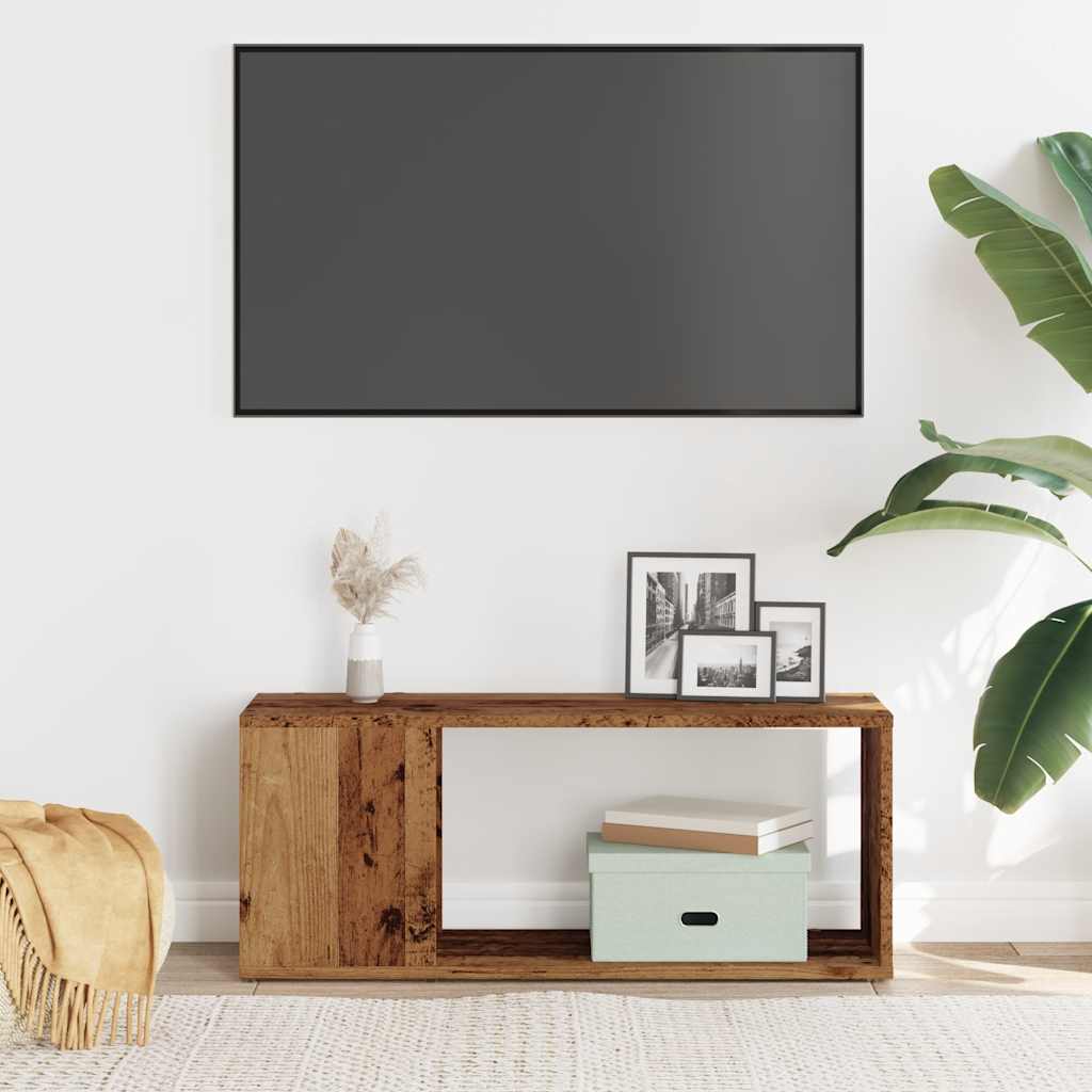 vidaXL Szafka pod TV, stare drewno, 80x24x32 cm