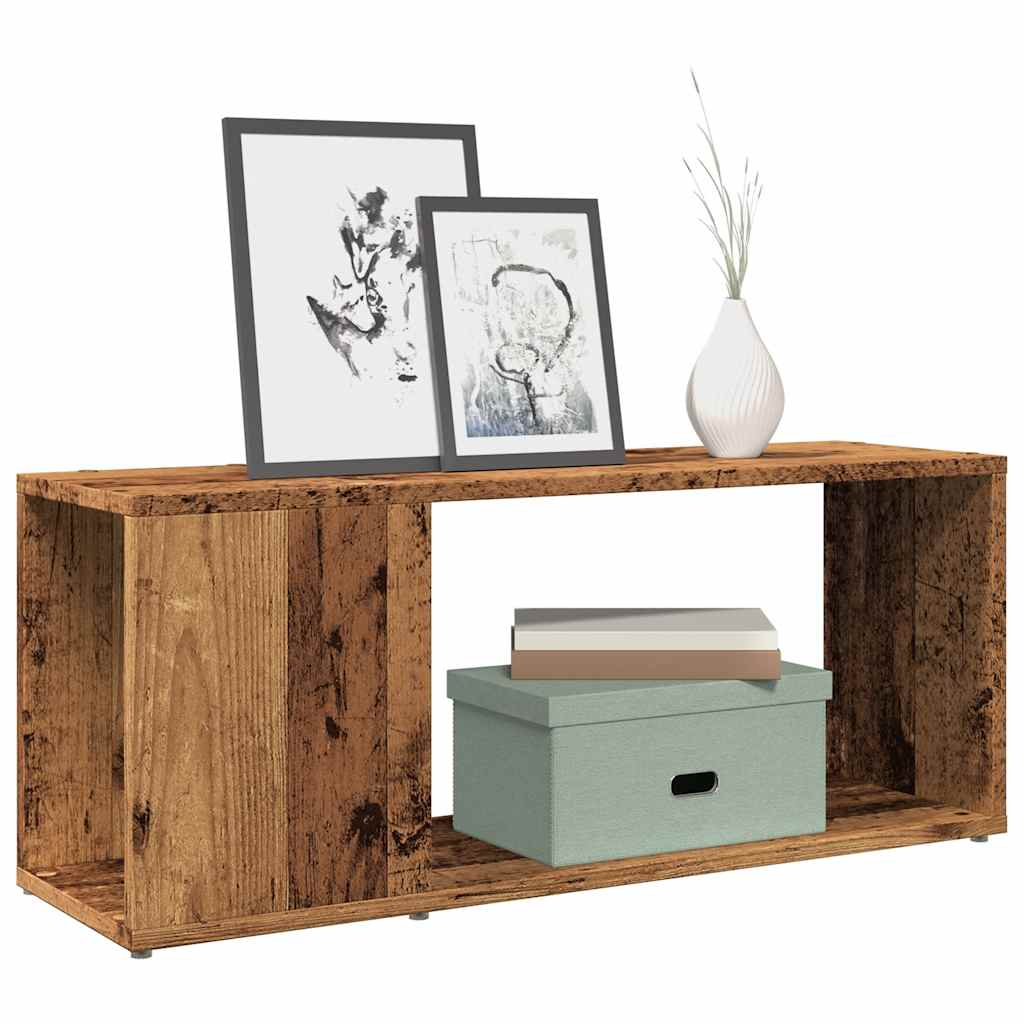 vidaXL Szafka pod TV, stare drewno, 80x24x32 cm