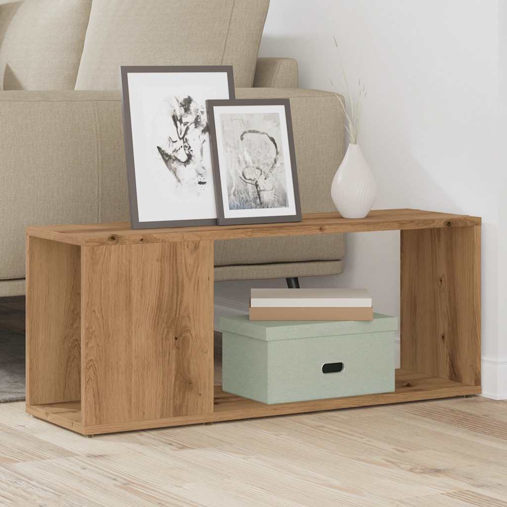 vidaXL Szafka pod TV, dąb artisan, 80x24x32 cm
