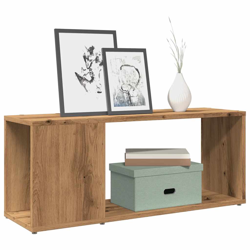 vidaXL Szafka pod TV, dąb artisan, 80x24x32 cm