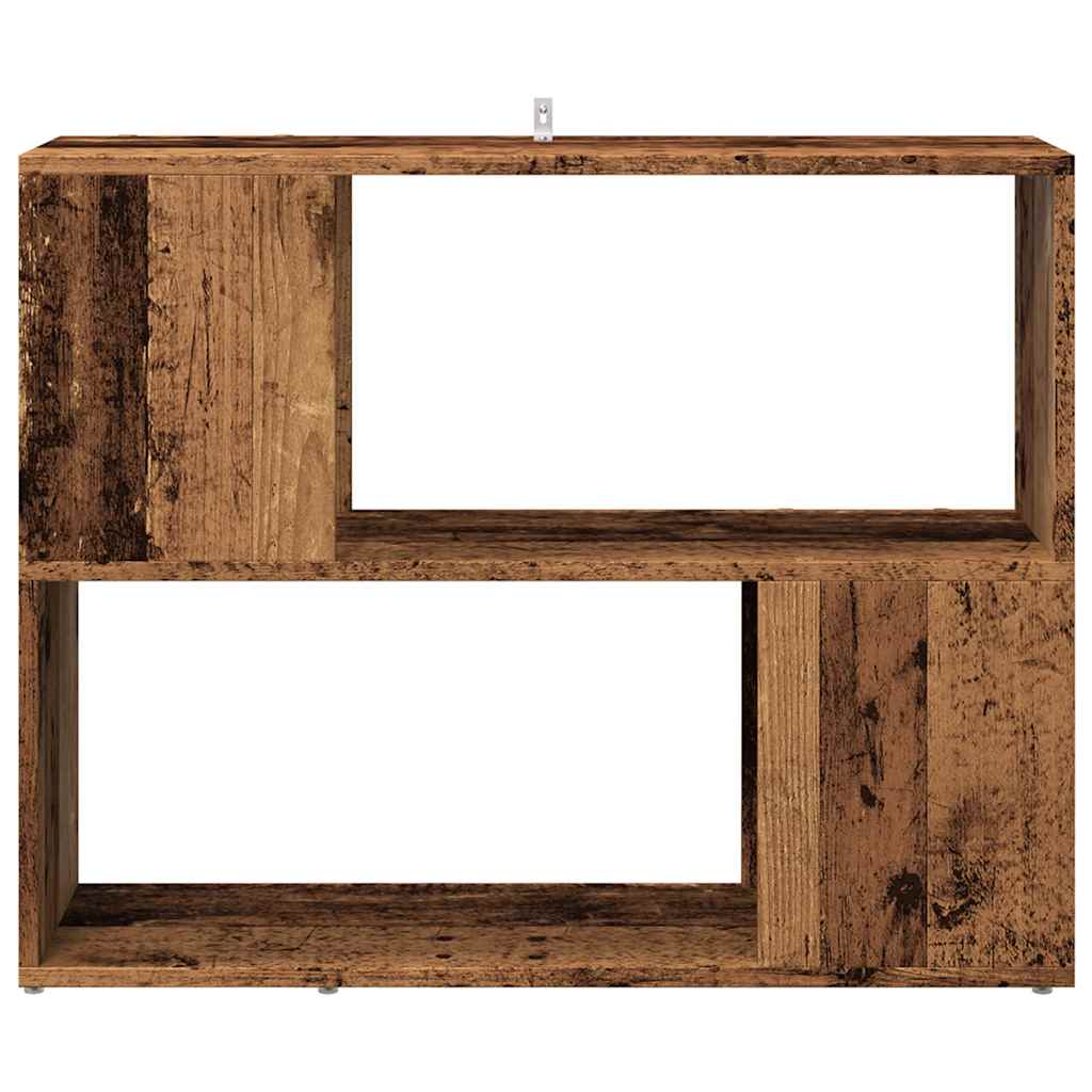 vidaXL Regał na książki/przegroda pokojowa Stare drewno 80x24x63 cm