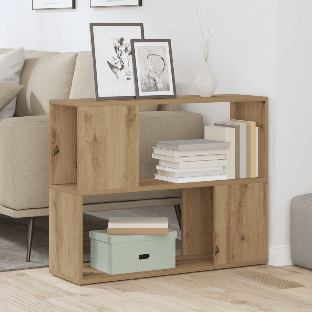 vidaXL Regał na książki/przegroda pokojowa Artisan Oak 80x24x63 cm