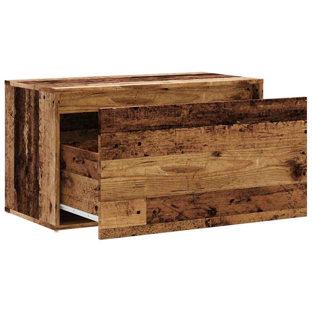 vidaXL Ławka do holu 80x40x45 cm Stare drewno Drewno klejone