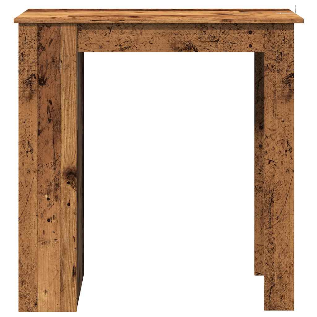 vidaXL Stolik barowy z półkami, stare drewno, 102x50x103,5 cm