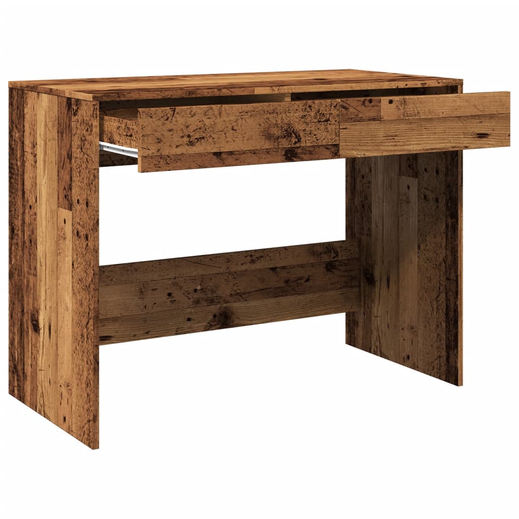 vidaXL Biurko, stare drewno, 101x50x76,5 cm, materiał drewnopochodny