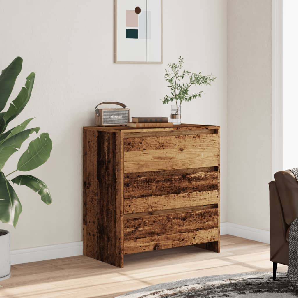 vidaXL Szafka, stare drewno, 70x41x75 cm, materiał drewnopochodny