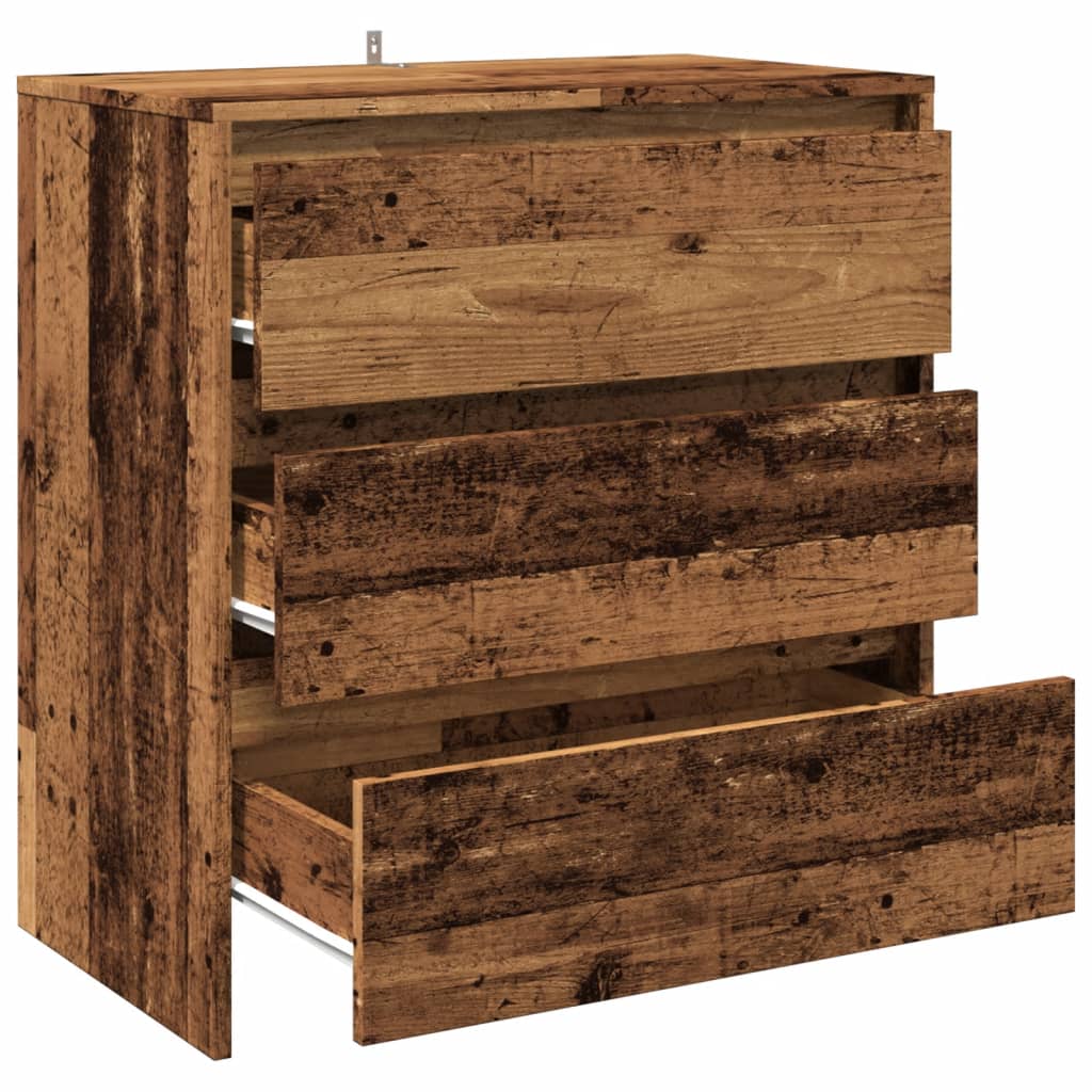 vidaXL Szafka, stare drewno, 70x41x75 cm, materiał drewnopochodny
