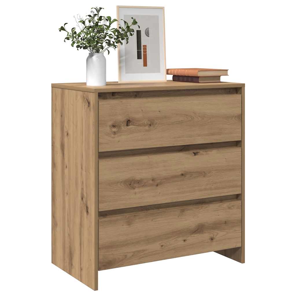 vidaXL Szafka, dąb artisan, 70x41x75 cm, materiał drewnopochodny