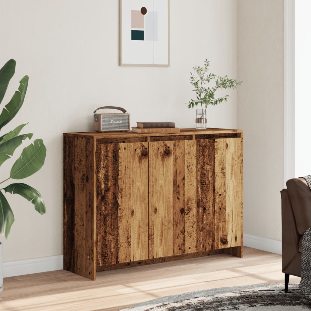 vidaXL Komoda, stare drewno, 102x33x75 cm, materiał drewnopochodny