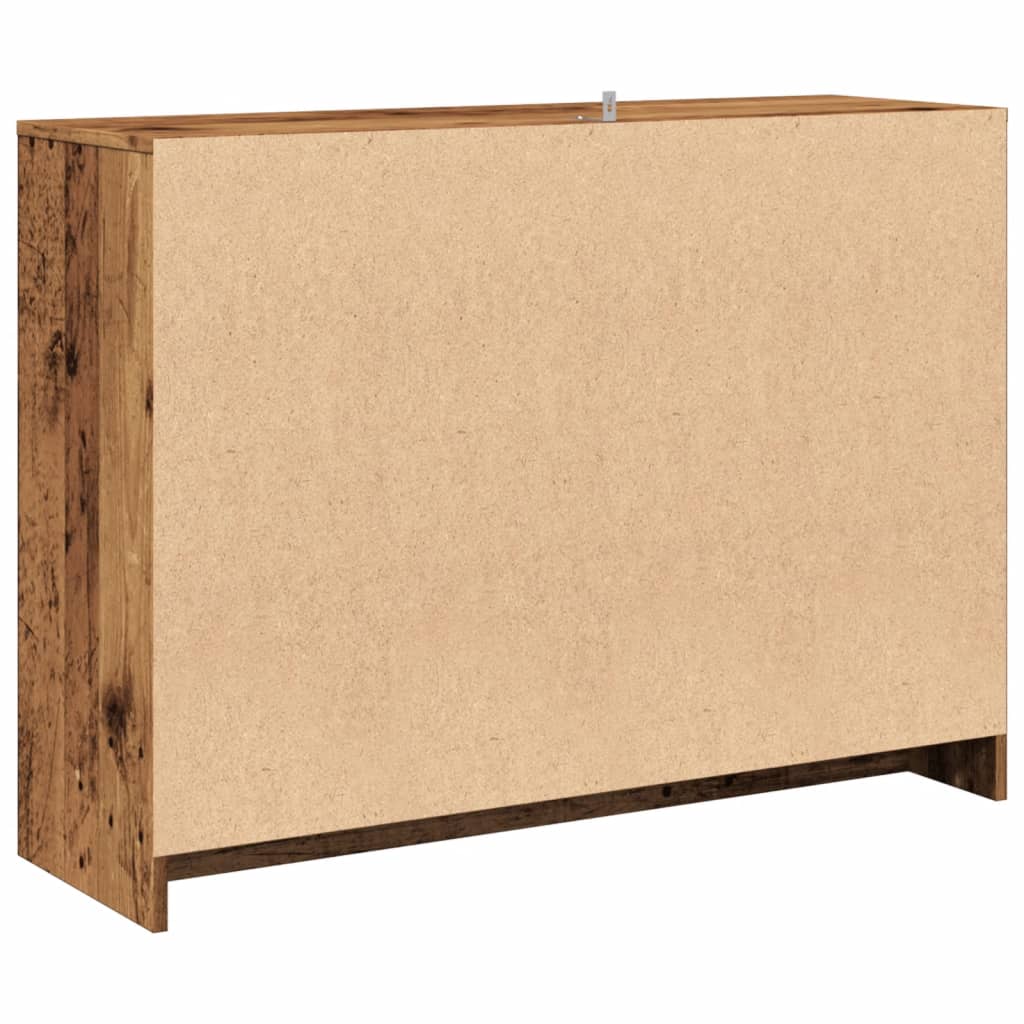 vidaXL Komoda, stare drewno, 102x33x75 cm, materiał drewnopochodny
