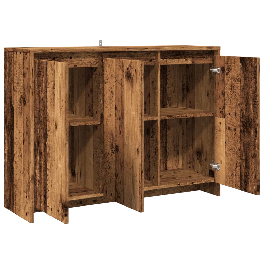 vidaXL Komoda, stare drewno, 102x33x75 cm, materiał drewnopochodny