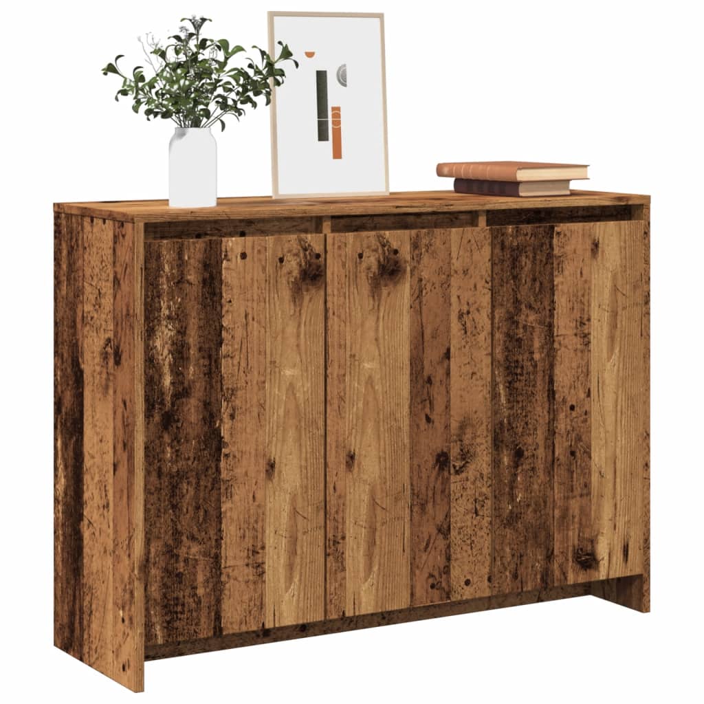 vidaXL Komoda, stare drewno, 102x33x75 cm, materiał drewnopochodny