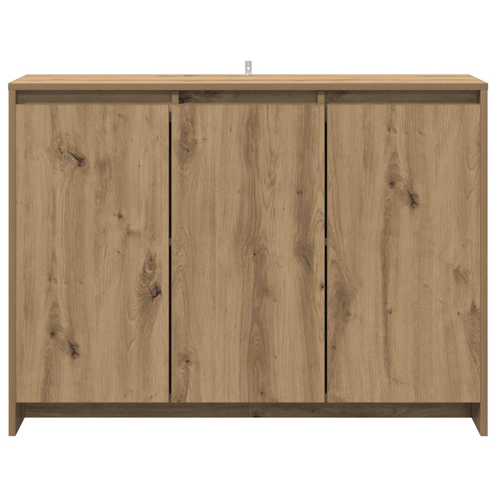 vidaXL Szafka, dąb artisan, 102x33x75 cm, materiał drewnopochodny