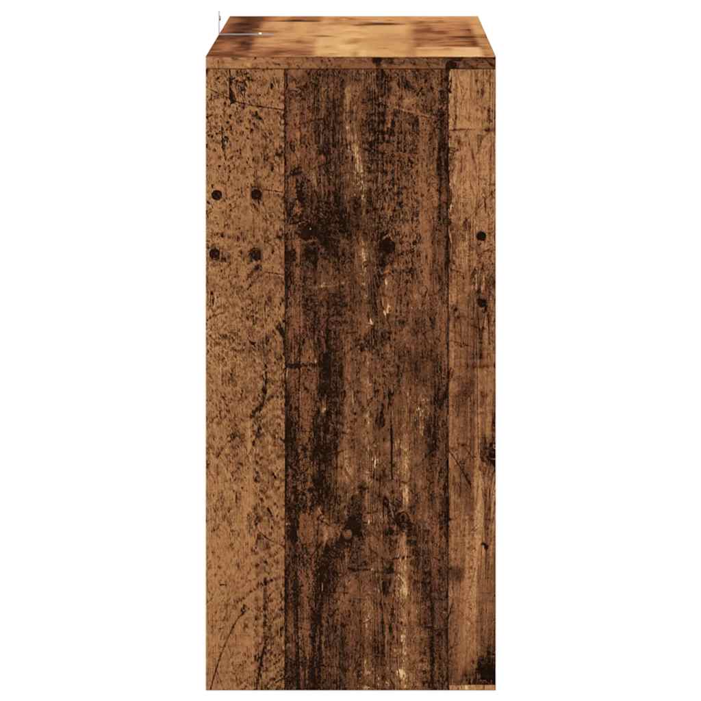 vidaXL Stolik konsolowy, stare drewno, 100x35x76,5 cm
