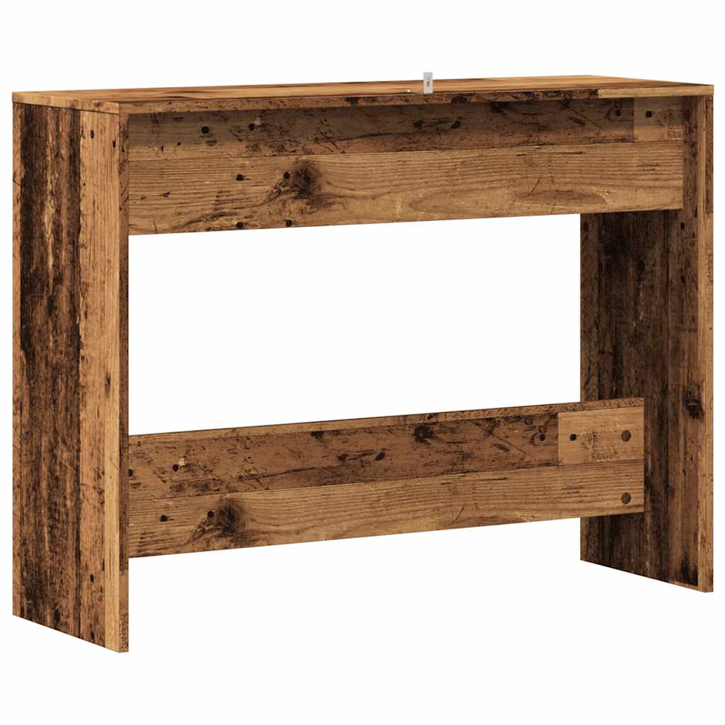 vidaXL Stolik konsolowy, stare drewno, 100x35x76,5 cm