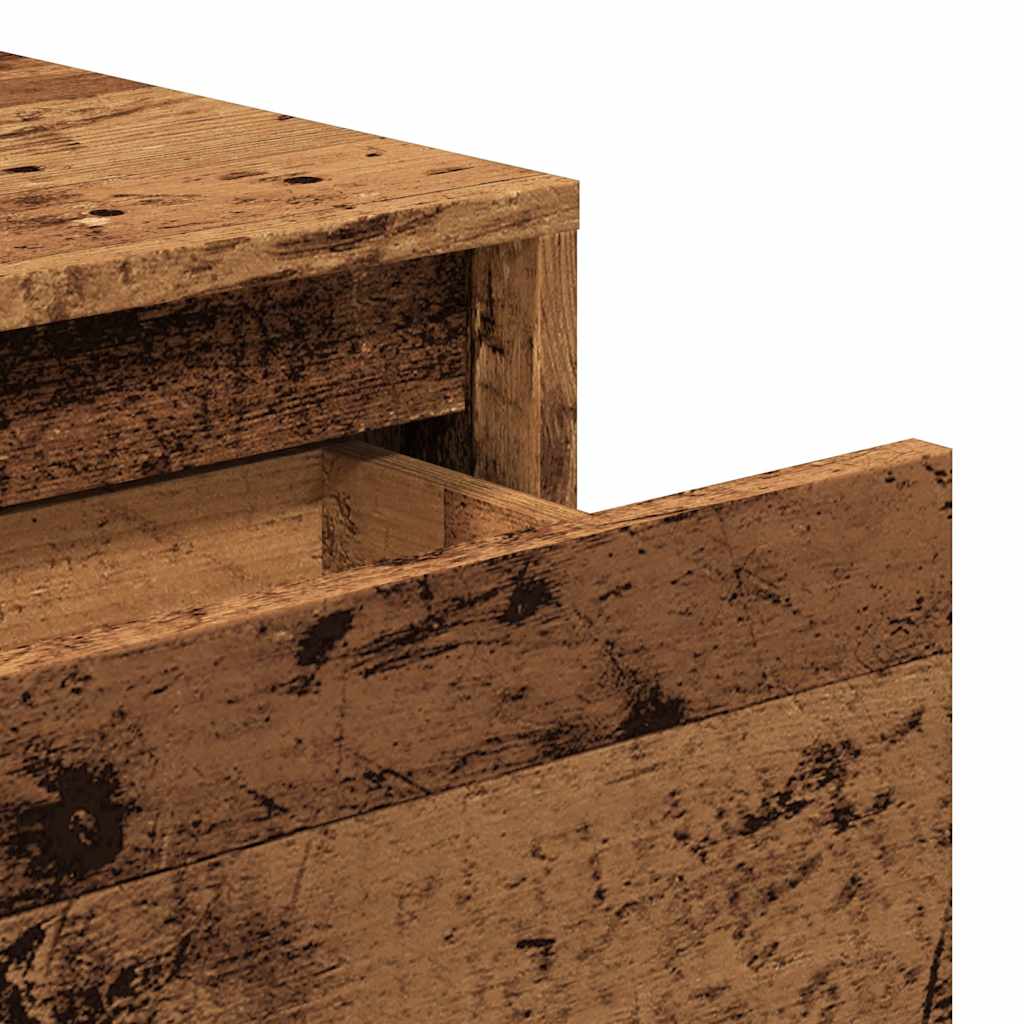 vidaXL Stolik konsolowy, stare drewno, 100x35x76,5 cm