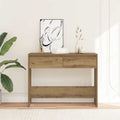 vidaXL Stolik konsolowy, dąb artisan, 100x35x76,5 cm