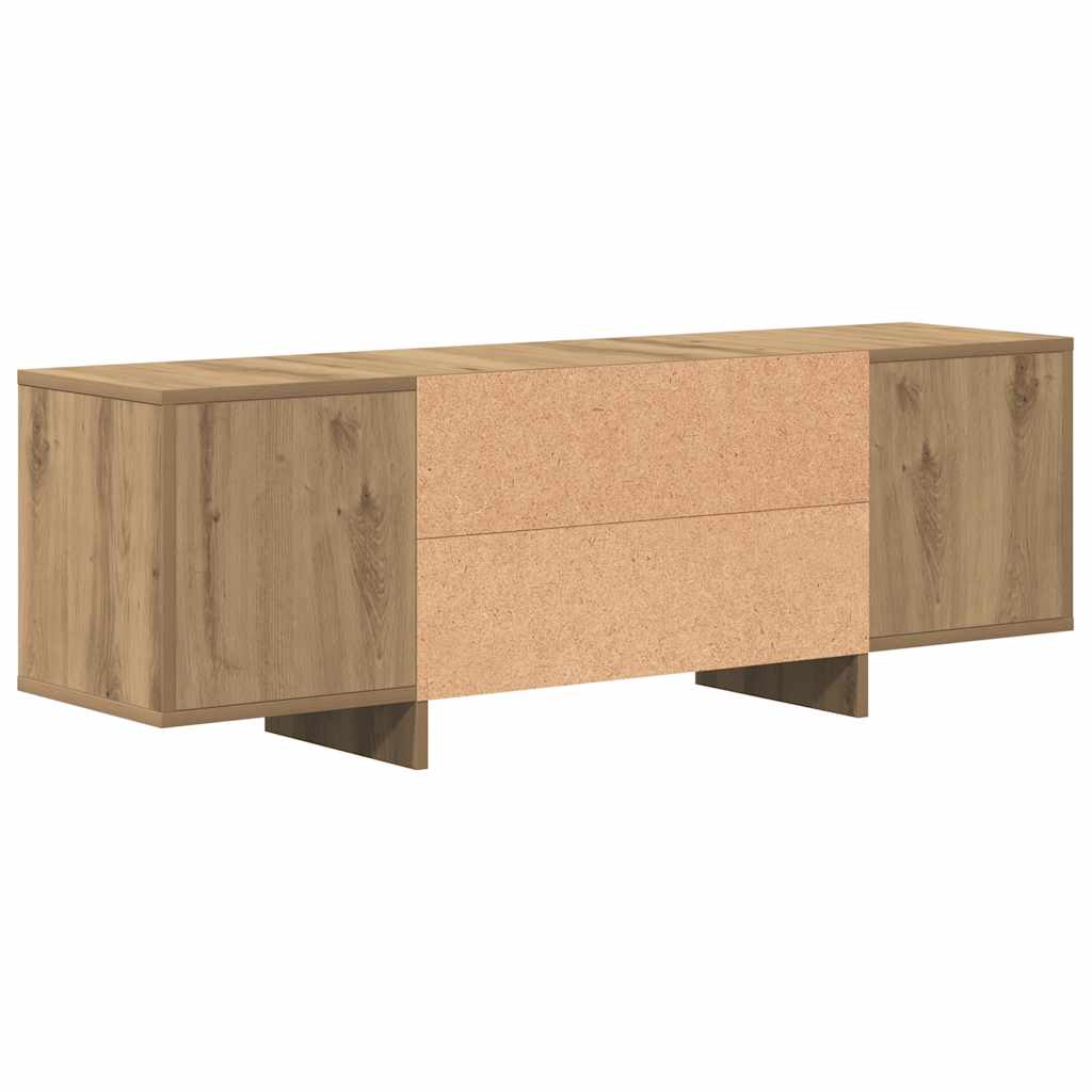 vidaXL Szafka TV, dąb artisan, 120x30x40,5 cm, materiał drewnopochodny