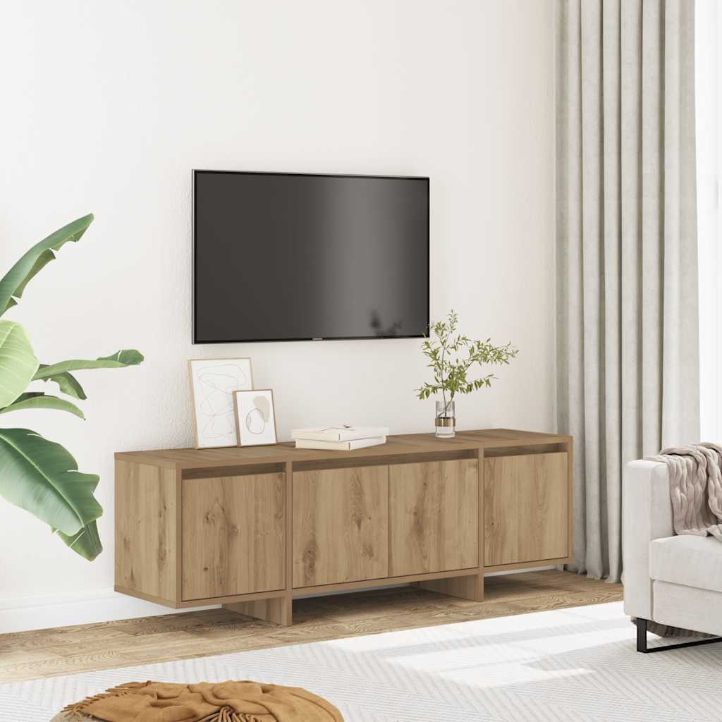 vidaXL Szafka TV, dąb artisan, 120x30x40,5 cm, materiał drewnopochodny